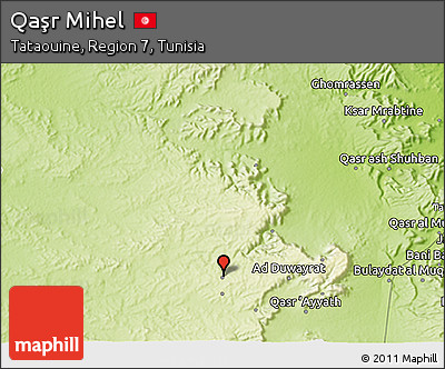 Physical 3D Map of Qaşr Mihel