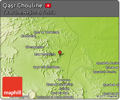 Physical 3D Map of Qaşr Chouline