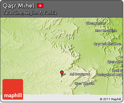 Physical 3D Map of Qaşr Mihel