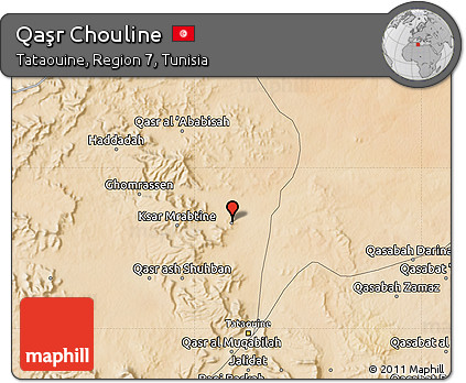 Satellite Map of Qaşr Chouline