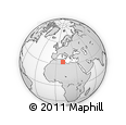 Outline Map of the Area around 33° 4' 42" N, 10° 16' 30" E, rectangular outline