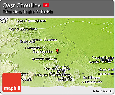 Physical Panoramic Map of Qaşr Chouline