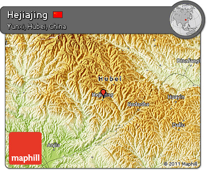Physical 3D Map of Hejiajing