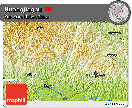 Physical 3D Map of Huangjiagou