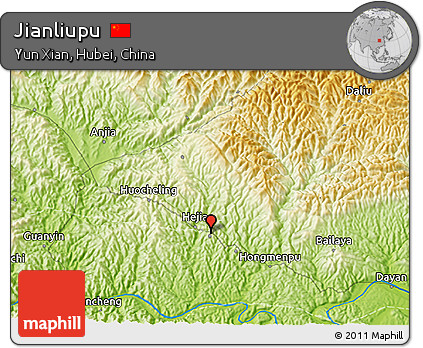 Physical 3D Map of Jianliupu
