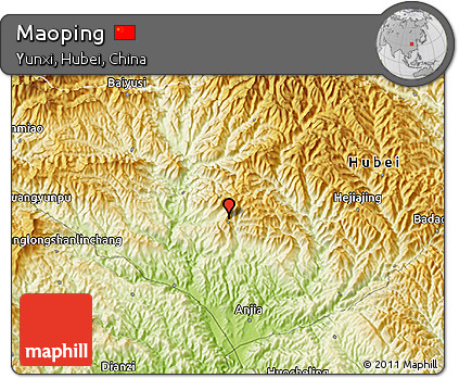 Physical 3D Map of Maoping