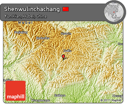 Physical 3D Map of Shenwulinchachang