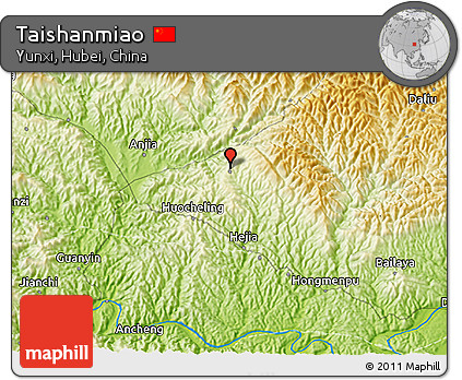 Physical 3D Map of Taishanmiao
