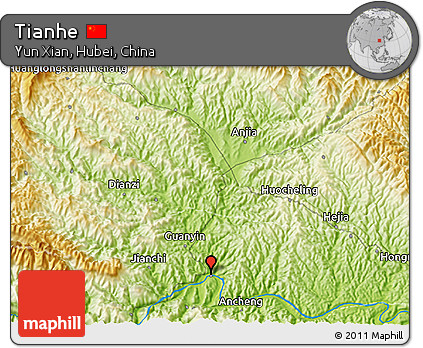 Physical 3D Map of Tianhe