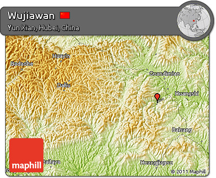 Physical 3D Map of Wujiawan