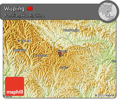 Physical 3D Map of Wuping