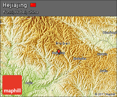 Physical 3D Map of Hejiajing
