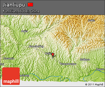 Physical 3D Map of Jianliupu