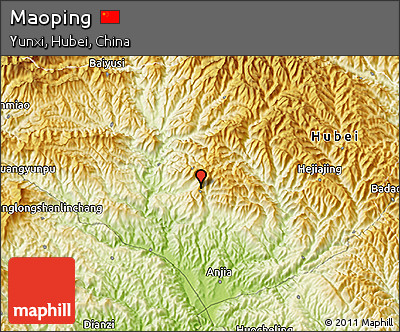 Physical 3D Map of Maoping