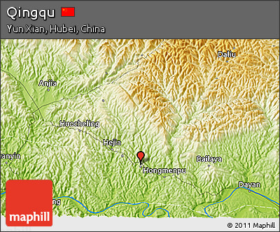 Physical 3D Map of Qingqu