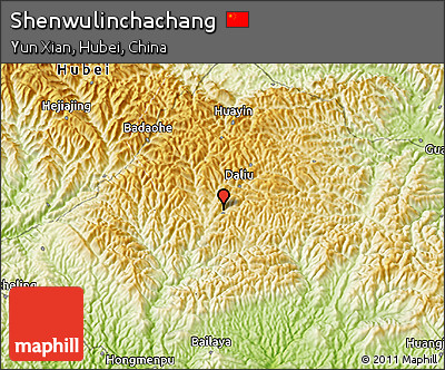 Physical 3D Map of Shenwulinchachang