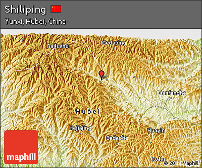 Physical 3D Map of Shiliping