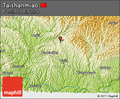 Physical 3D Map of Taishanmiao