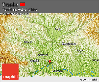 Physical 3D Map of Tianhe