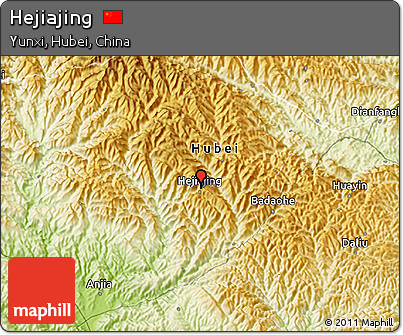 Physical 3D Map of Hejiajing