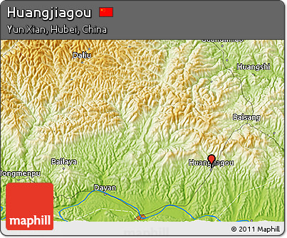 Physical 3D Map of Huangjiagou