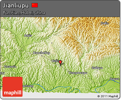 Physical 3D Map of Jianliupu