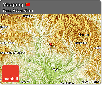 Physical 3D Map of Maoping