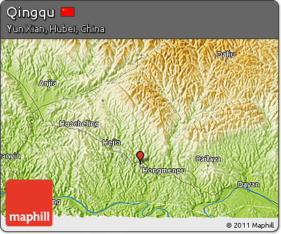 Physical 3D Map of Qingqu