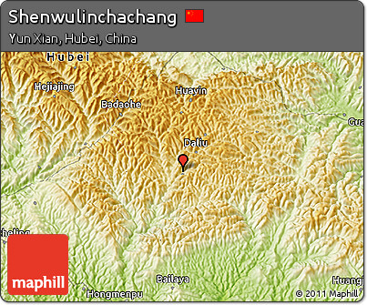 Physical 3D Map of Shenwulinchachang