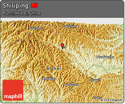 Physical 3D Map of Shiliping