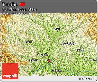 Physical 3D Map of Tianhe
