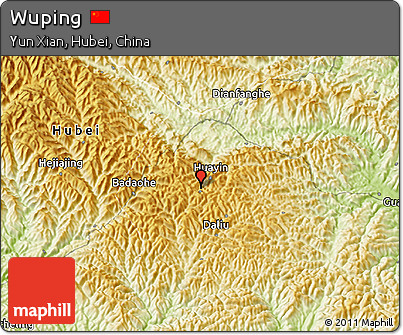 Physical 3D Map of Wuping