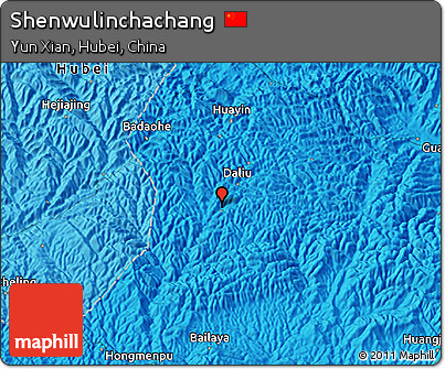 Political 3D Map of Shenwulinchachang