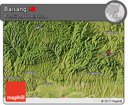 Satellite 3D Map of Baisang