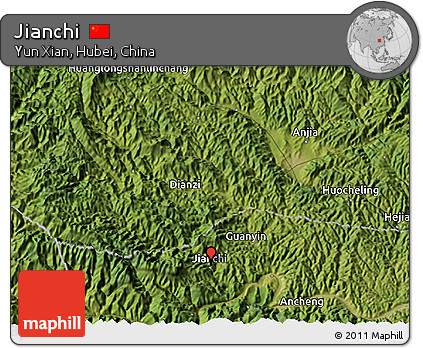 Satellite 3D Map of Jianchi