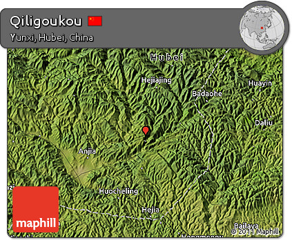 Satellite 3D Map of Qiligoukou