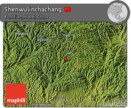 Satellite 3D Map of Shenwulinchachang
