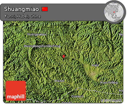 Satellite 3D Map of Shuangmiao