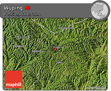 Satellite 3D Map of Wuping