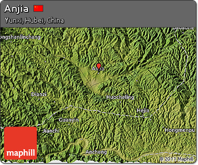 Satellite 3D Map of Anjia