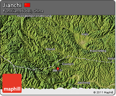 Satellite 3D Map of Jianchi