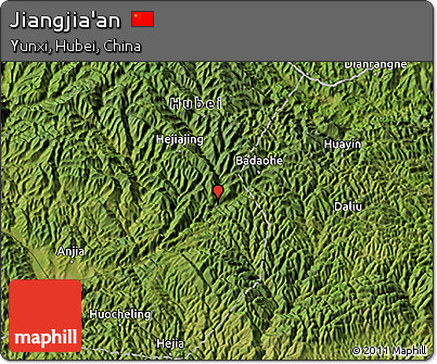 Satellite 3D Map of Jiangjia'an