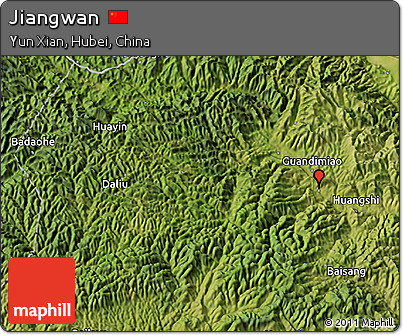 Satellite 3D Map of Jiangwan
