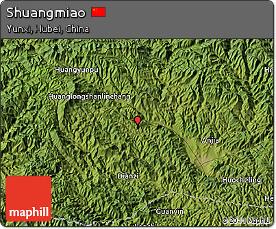 Satellite 3D Map of Shuangmiao
