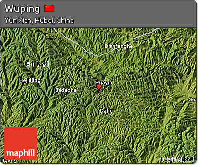 Satellite 3D Map of Wuping