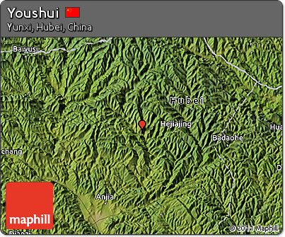 Satellite 3D Map of Youshui
