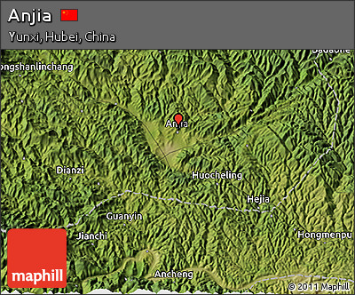 Satellite 3D Map of Anjia