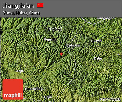 Satellite 3D Map of Jiangjia'an