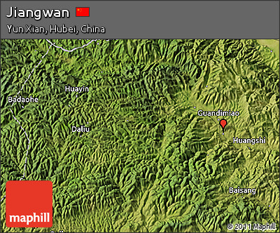 Satellite 3D Map of Jiangwan