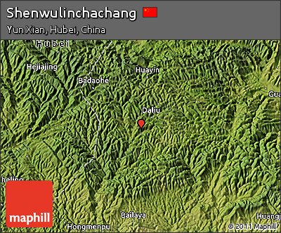 Satellite 3D Map of Shenwulinchachang